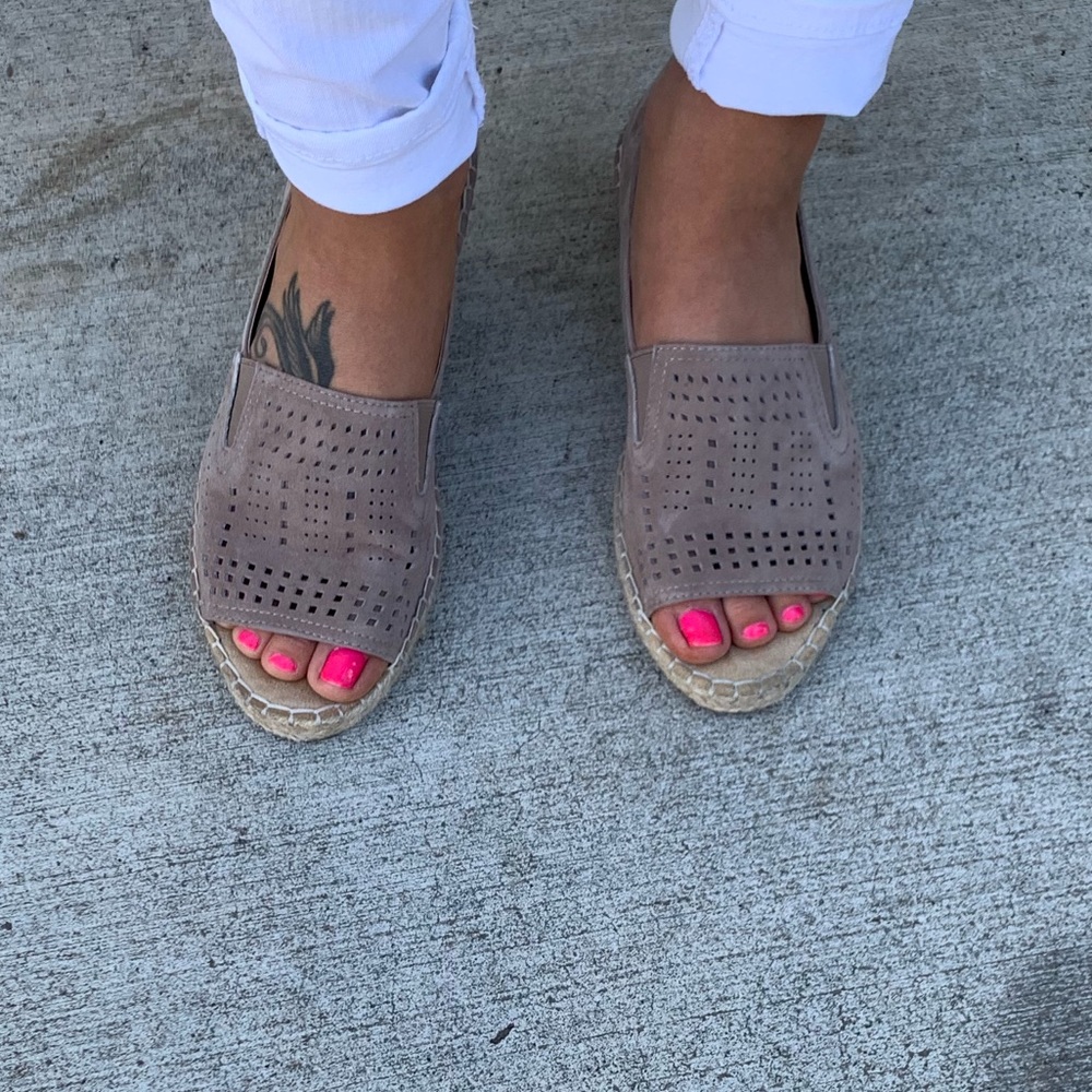 Suede flats
